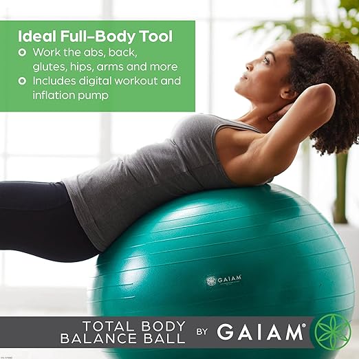 Gaiam Total Body Balance Ball Kit - Image 3